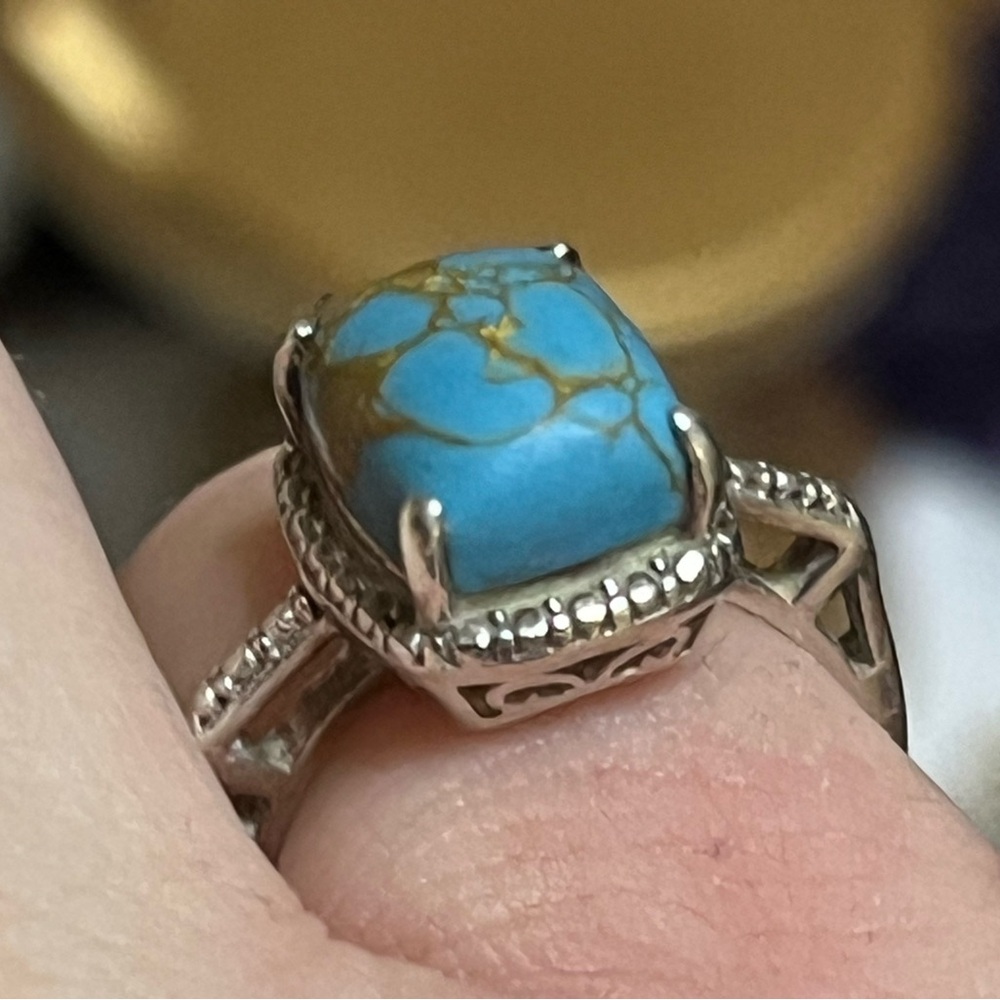 Sterling STS Jewelry Co. Turquoise Ring - Picture 8 of 12